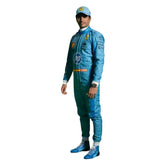 New 2024 Carlos Sainz Jr HP Miami Scuderia Ferrari F1 Team Racing Suit